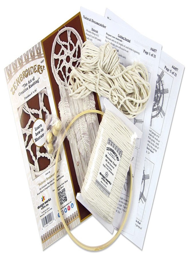 Tobin Design Works Crafts Natural Dream Catcher Macrame Kit - Image 3