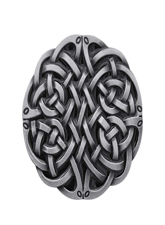 YOQUCOL American Keltic Irish Scottish Celtic Cross Celtic Knot Belt Buckle For Men - Image 1
