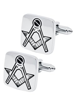 Silver Freemason Masonic Cufflinks For Men With Gift Case Classic Square Freemasonry Men'S Cufflinks Jewelry Set For Wedding Party Anniversary Business Events Tuxedo Dress - pzsku/Z5EC2C36392E2C18D6609Z/45/_/1735816762/53b8ac99-07e4-405a-b79a-7d7454638eb4