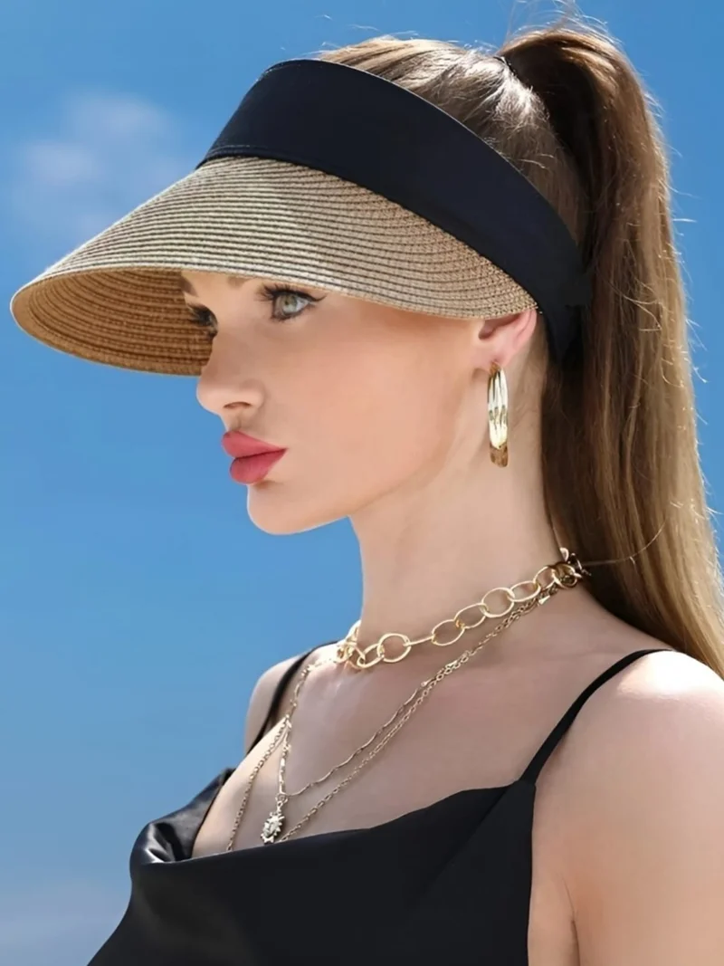 Tezzgelsin Women's Straw Visor Hat