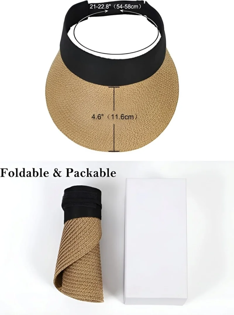 Tezzgelsin Women's Straw Visor Hat