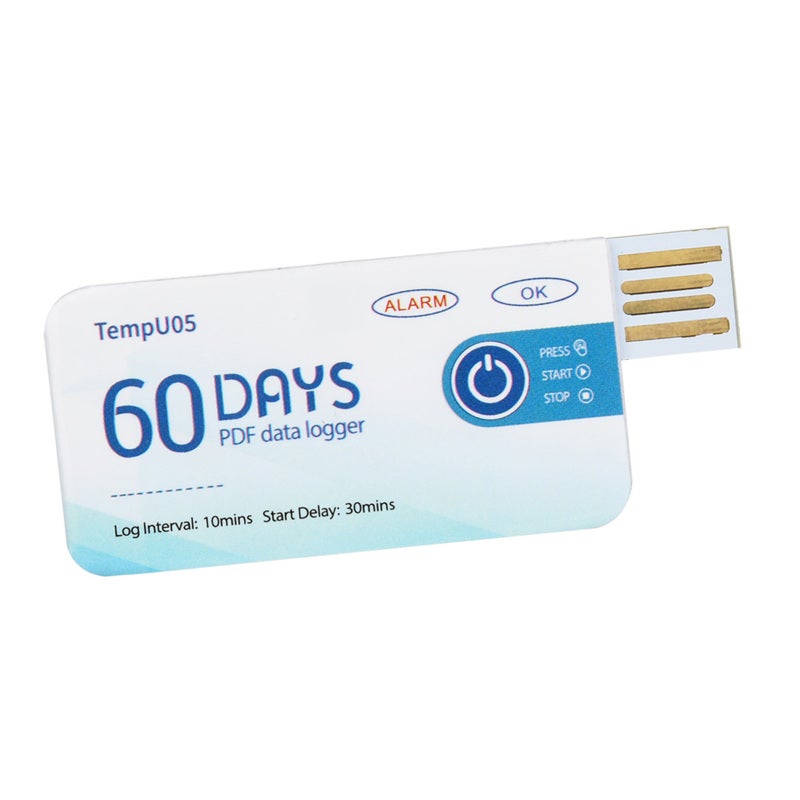Temperature Recorder: ±0.5°C High Precision USB Logger - Compact 10,000 Data Point Storage Temperature Recorder for Transport and Storage Monitoring of Food, Drugs, Chemical Products - Image 2