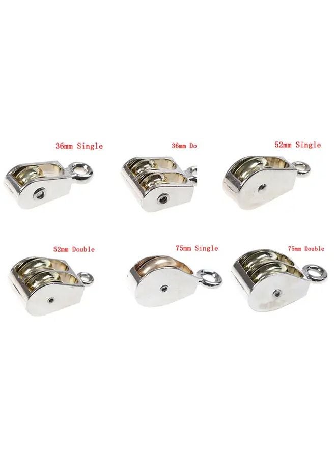 A6 Zinc Alloy Pulley 36 52 75mm Metal Sheave For DIY Workshop Equipment - Image 2