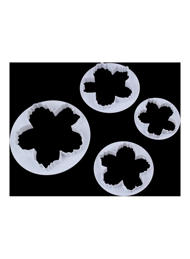 NIBEMINENT 4-Piece Cookie Cutter Set White - Image 1