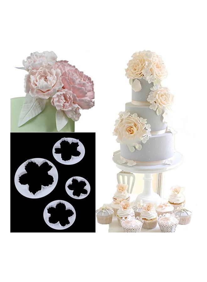 NIBEMINENT 4-Piece Cookie Cutter Set White - Image 3