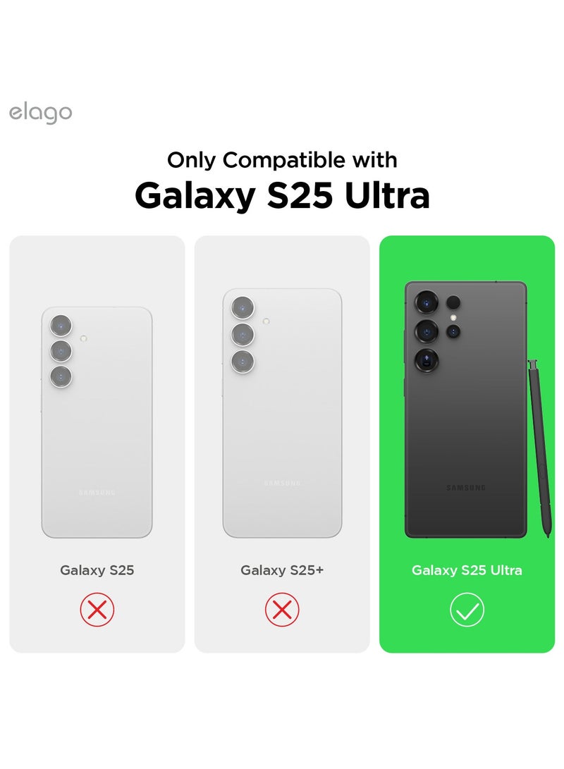 Elago Liquid Silicone for Samsung Galaxy S25 ULTRA Case Cover Full Body Screen Camera Protective, Shockproof, Slim, Anti-Scratch Soft Microfiber Lining - Midnight Green - Image 2