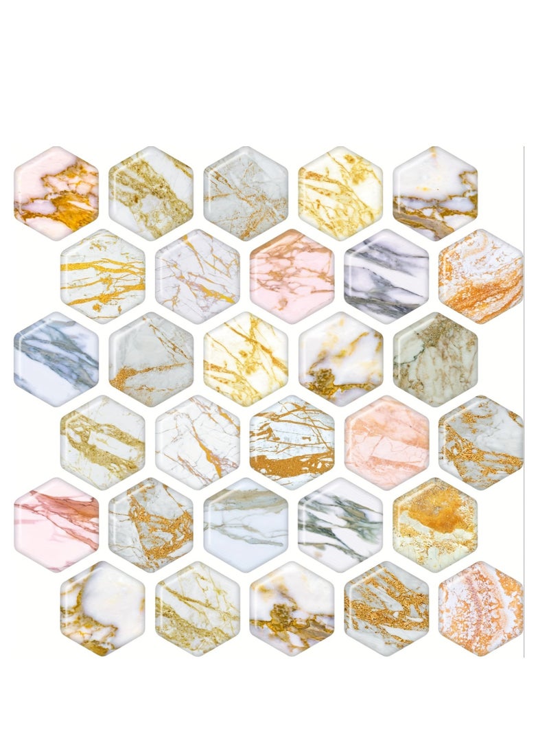 None/Brand 30PCS Hexagon Magnets Fridge Cute Magnets for Locker Refrigerator Whiteboard Cabinet Office Kitchen Blackboard Decorative Bronzing Art for Adult - Image 1