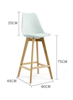 LANNYHOME Jeffcoco Furniture Solid wood Bar Chair,Counter Stool For High Table,Back Support High Chair Home Bar Office (Black 1 piece)  - Image 3