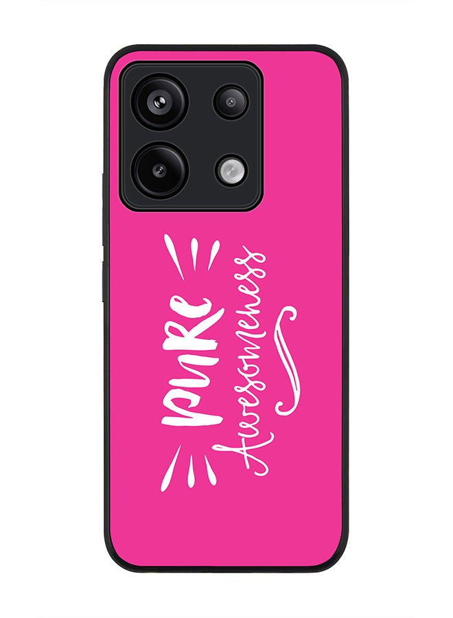 Stylizedd Rugged Black edge case for Poco X6 5G, Slim fit Soft Case Flexible Cover - Pure Awesomeness - Image 1