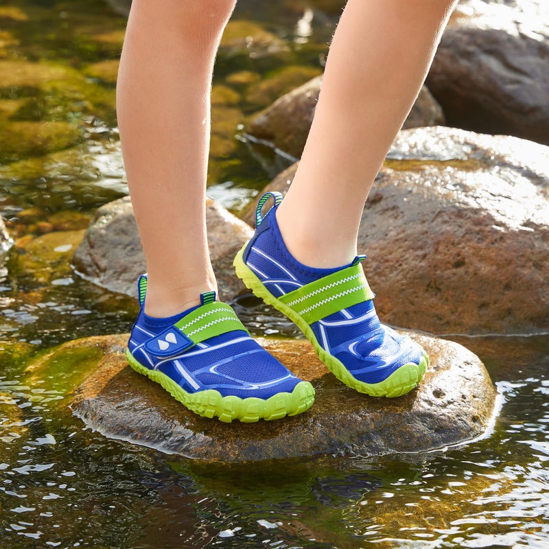 Stelle Kids Water Shoes Boys Girls Swim Hiking Aqua Socks Quick Dry Toddler Barefoot Shoesï¼ˆBlueï¼Œ13MLï¼‰ - Image 2