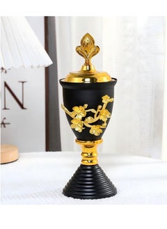 Beautiful Lron Art Charcoal Fire Aromatherapy Furnace Gold Dotted Flower Branches Middle Eastern Arabic Living Room Decoration  - Image 1