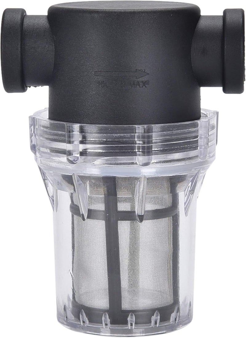 IMXMI Water Filter, 1/2''Twist-On Pipe Strainer, Nylon PA66 cover, PC bowl, 304 Stainless Screen(1/2''80 Mesh Female water filter) - Image 2