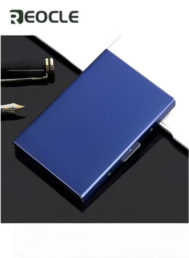 REOCLE Metal Card Holder Wallet Ultra Thin Stainless Steel Metal Wallets RFID Blocking Credit Card Wallet Holder Best Card Protector for Men & Women  - Image 3