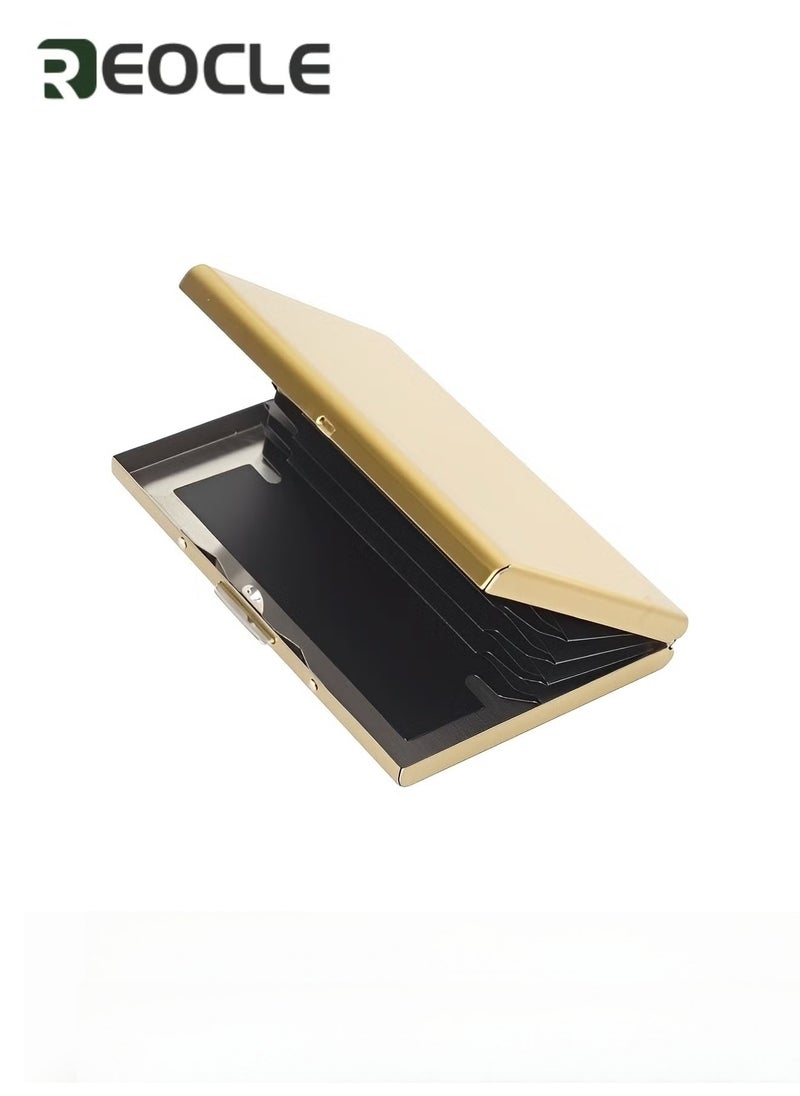 REOCLE Metal Card Holder Wallet Ultra Thin Stainless Steel Metal Wallets RFID Blocking Credit Card Wallet Holder Best Card Protector for Men & Women  - Image 4