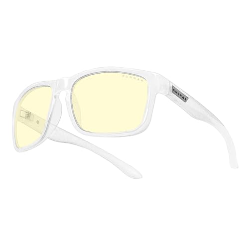 GUNNAR Gaming Glasses Intercept Crystal Amber Lens Blue Light Blocking Relieve Dry Eye - Image 1