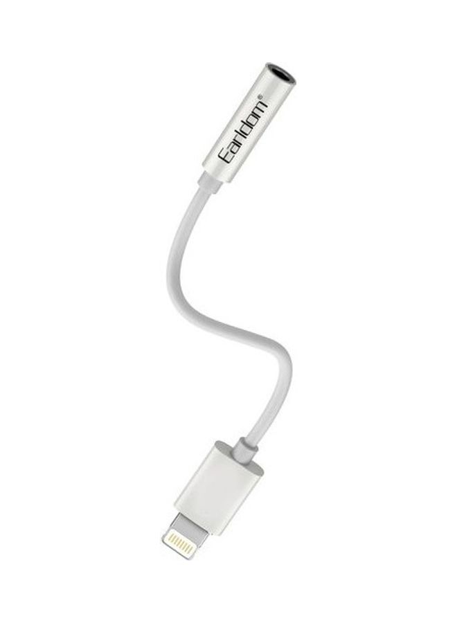 NIBEMINENT PopUp Window Lightning to Headphone Jack White - Image 1