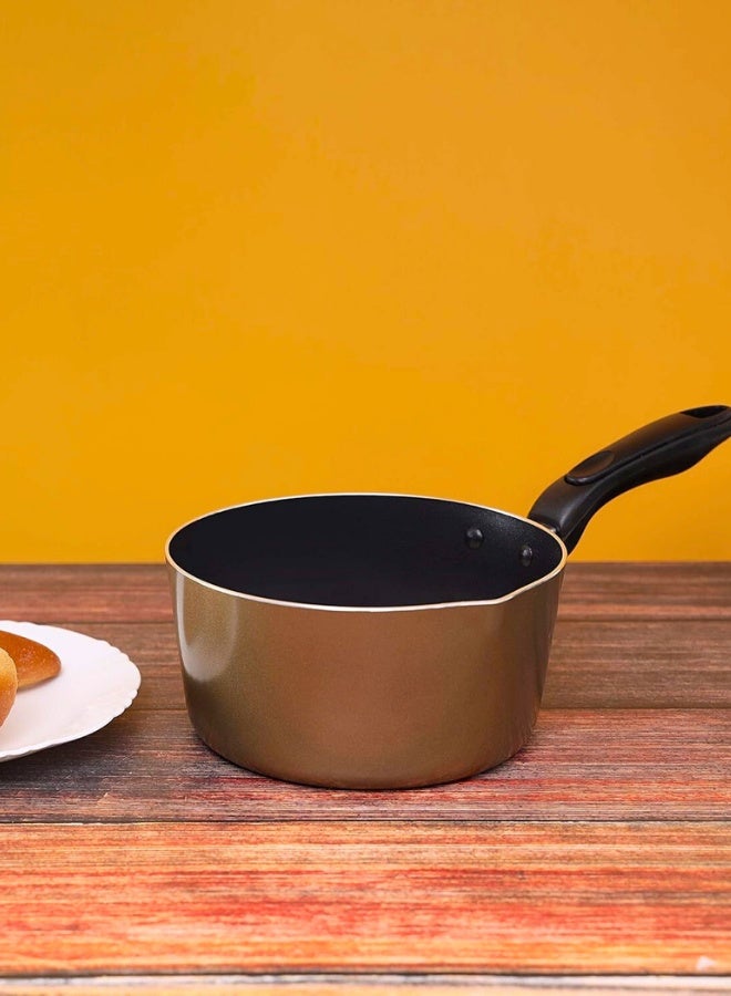 Chase Up Non-Stick Milk Pan – 14cm/1 Litre Saucepan – Pouring Spout with Ergonomic Handle - Tea Pan Saucepan Milk Pot – Ideal as Coffee pot, Tea pot, Milk pot & a Small saucepan - Image 3