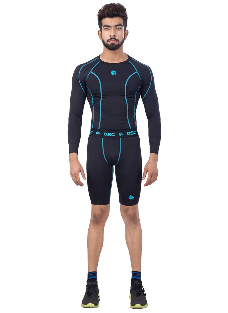 DSC - COMPRSSN HLFTGHT Compression Half Tights, X-Large | Compression Fit | High-Performance Skin-Tight Trousers | Aerodynamic Design - Image 1
