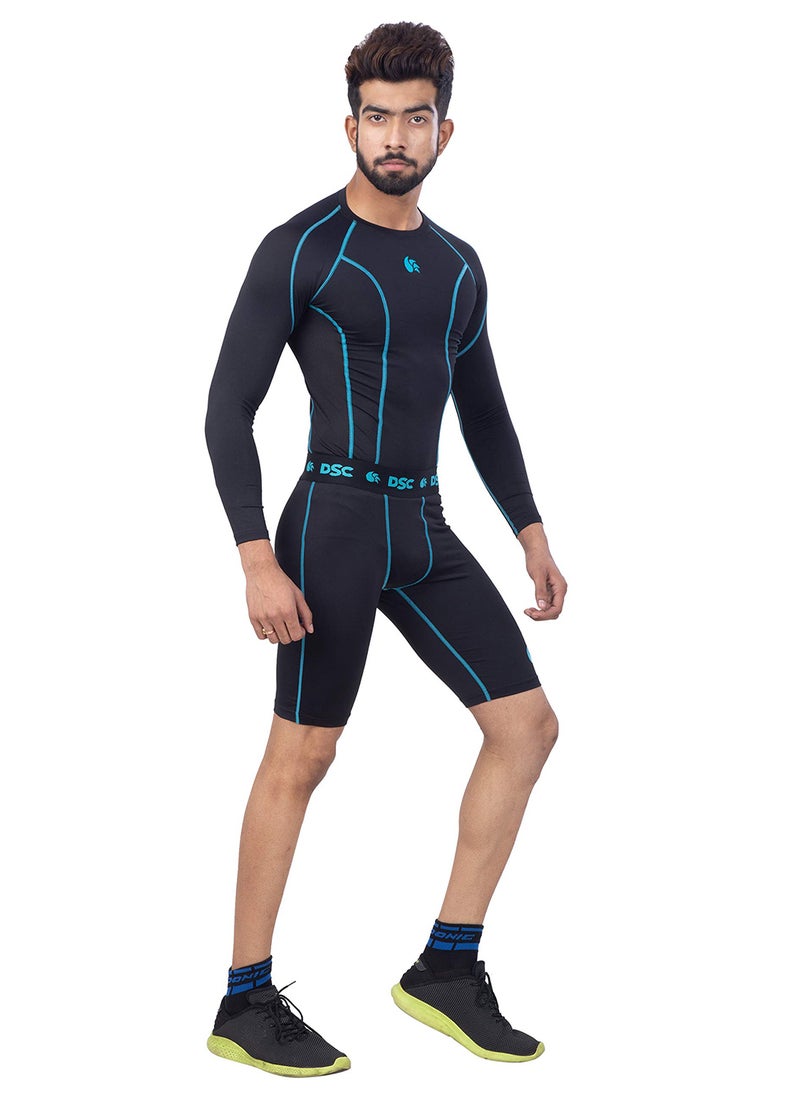 DSC - COMPRSSN HLFTGHT Compression Half Tights, X-Large | Compression Fit | High-Performance Skin-Tight Trousers | Aerodynamic Design - Image 1