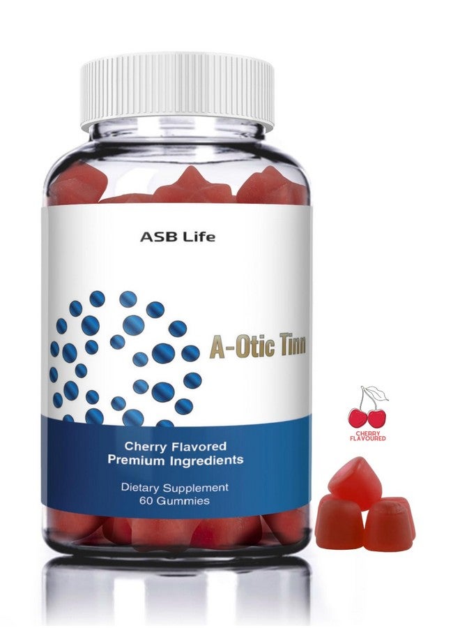 ASB Life Products ASB Life Products Tinnitus Relief for Ear Ringing Relief Gummy, OTC Ear Health Vitamins, Zinc Multi Vitamins Tinnitus Treatment New Cherry Flavour  - Image 5