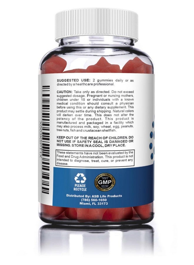 ASB Life Products ASB Life Products Tinnitus Relief for Ear Ringing Relief Gummy, OTC Ear Health Vitamins, Zinc Multi Vitamins Tinnitus Treatment New Cherry Flavour  - Image 3