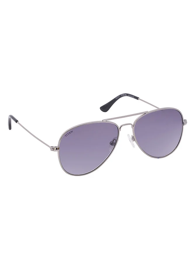 تيتان Silver Aviator Men Sunglasses