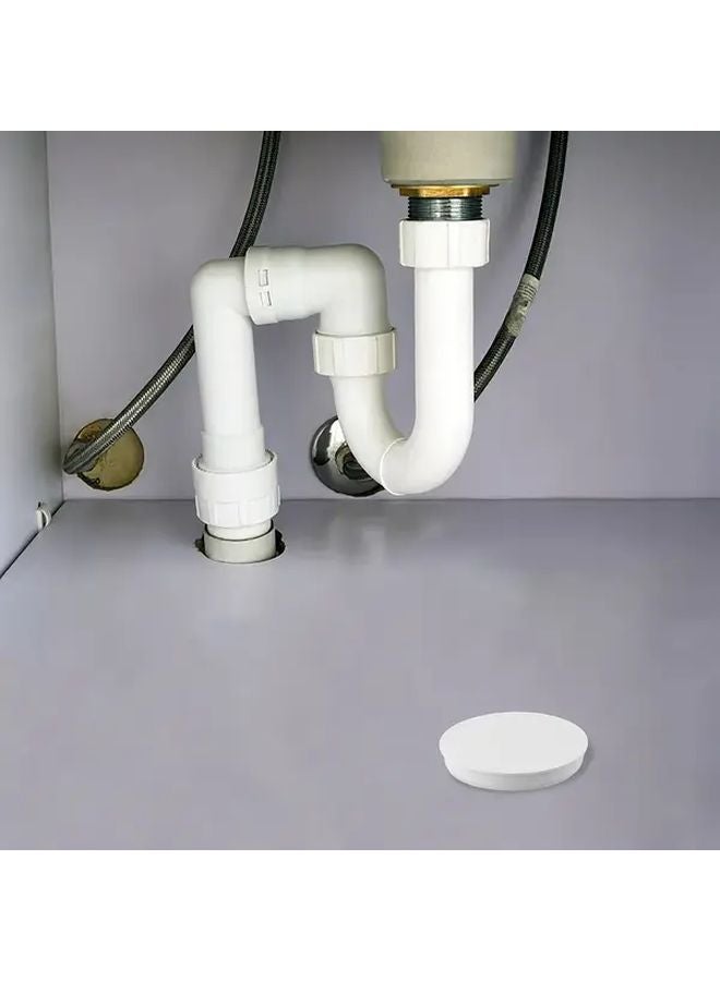 White PVC Pipe Cap 110mm Water Stop Cover Hose End Connector Sewer Pipe Protective Durable Plastic - Image 3