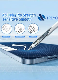 TREYO All-New 2nd Gen Precision Stylus Pen for Apple iPad 2018 & Later | Fast Charging, Palm Rejection, Magnetic Attachment – No Bluetooth Needed, Ready to Use for an Effortless Experience (White)  - Image 3