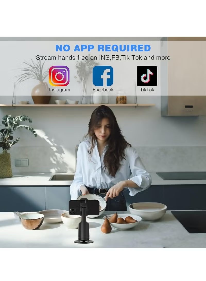 زونبون حامل ثلاثي القوائم P01 لتتبع الوجه تلقائيًا، حامل كاميرا ذكي يدور 360 درجة مع عصا سيلفي عن بُعد، بدون تطبيق، تحكم بالإيماءات، لمدونات الفيديو، تيك توك - Image 2