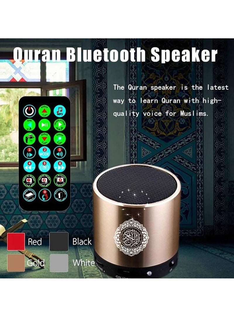 Prime by javaudan - Portable Quran Speaker MP3 Player 8GB TF FM With Remote Digital Quran Player Speaker With Remote Control Black - Image 1