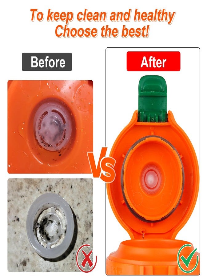 gocola Dispensing Valves Compatible with Gatorade Water Bottle - 6pcs Silicone Valve and Plastic Insert with Screwdriver, Replacement Accessories for Gatorade Gx Water Bottle Gatorade 32oz Bottle - Image 2