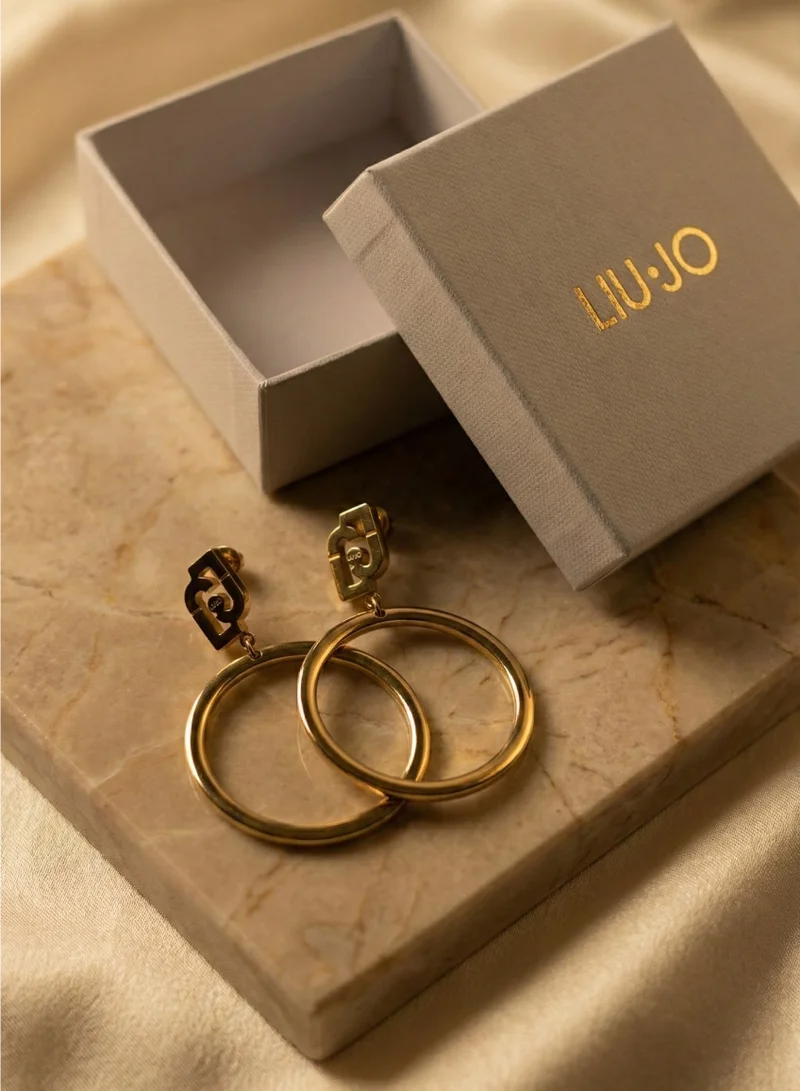 Liu Jo  Liu Jo Aura Gold Earrings for Women | Best Price UAE