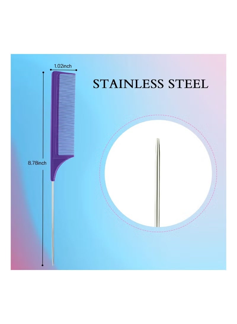 Ucanbe 3-Piece Slick Back Hair Brush Set, Hair Brush, Edge Control Brush, Teasing Comb & Rat Tail Comb for Women, Babies & Kids - Image 5