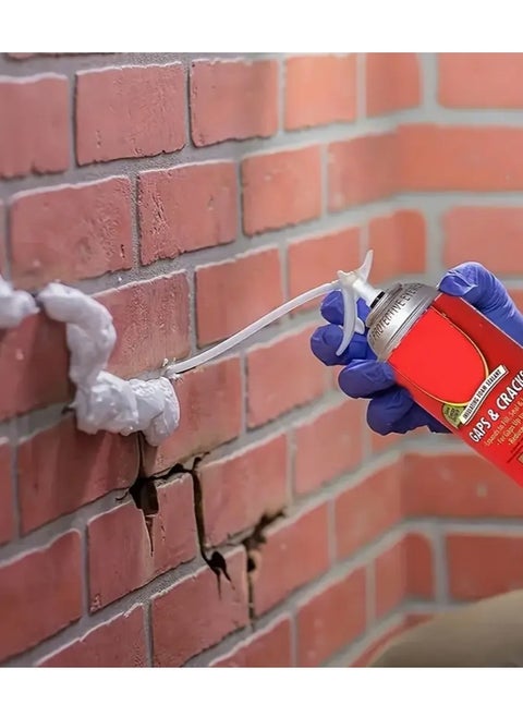 750ML PU Foam Spray - High-Performance Polyurethane Expanding Foam Sealant - Ideal for Insulation, Soundproofing, and Filling Gaps - Waterproof, Weather-Resistant, and Easy to Apply - Great for Home Repair, DIY Projects, and Construction