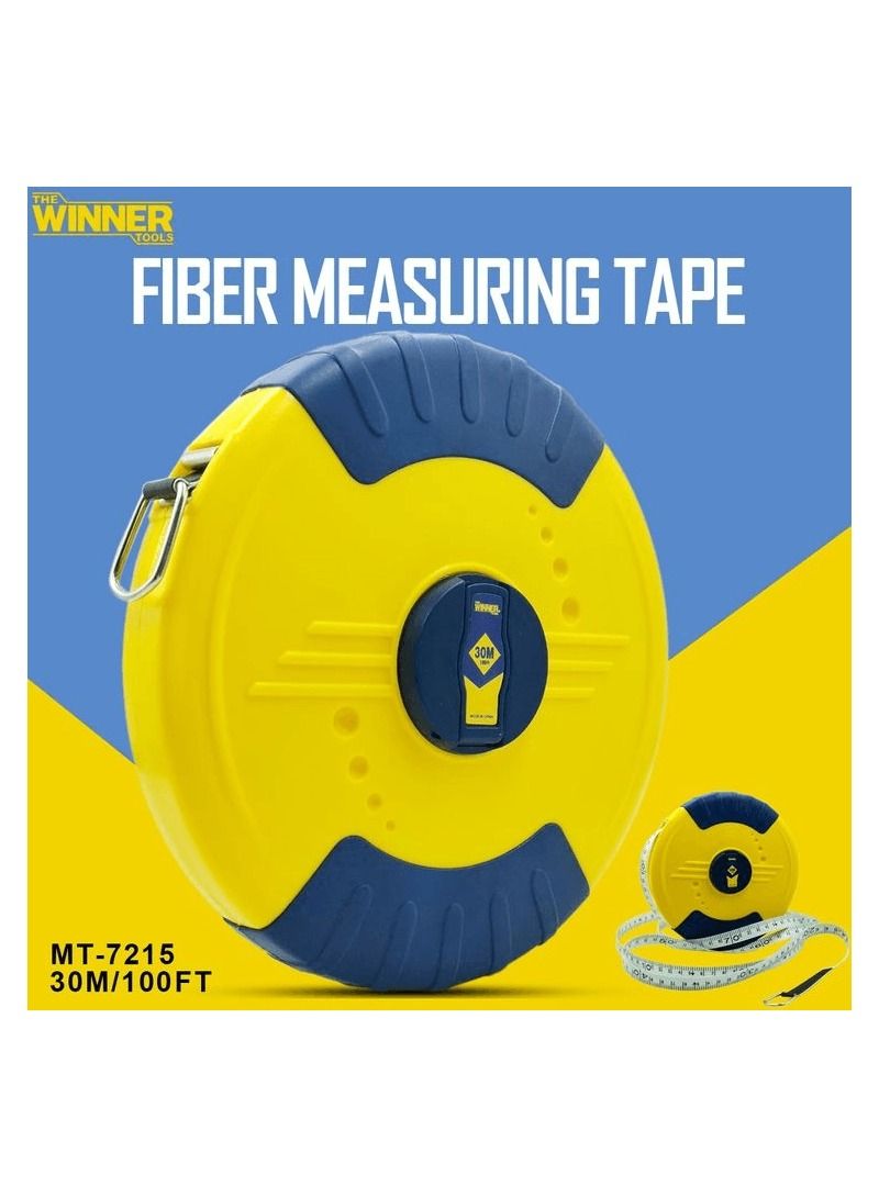 WINNER 30 Meter 100 Ft Measurement Tape, Fiber Measuring Tape  MT-7215