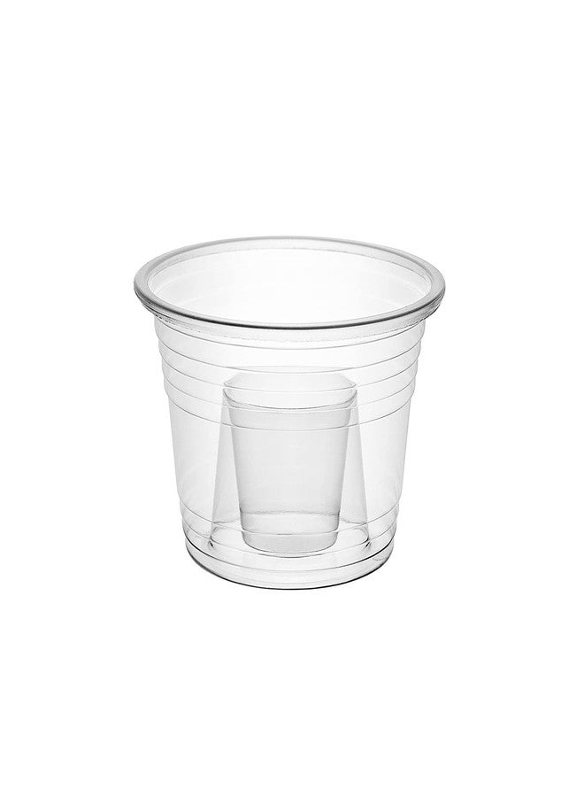 Party Essentials Plastic Bomber Cups, Jager Bomb Shot Glasses, 3 oz. Clear, 50 Ct - Image 1