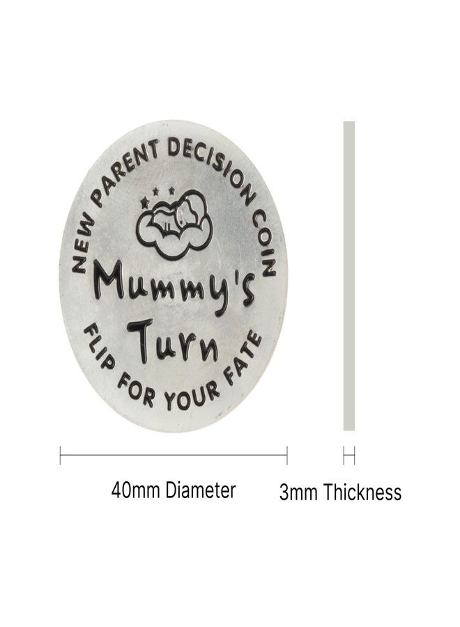 Artisan Owl Coin Flips - Challenge Coin Decision Maker - Souvenir Commemorative Coins - Perfect Divination Flip Coin, Party, Game and Decision Coin - 40x3mm (Daddy's Turn|Mummy's Turn (New Born)) - Image 4
