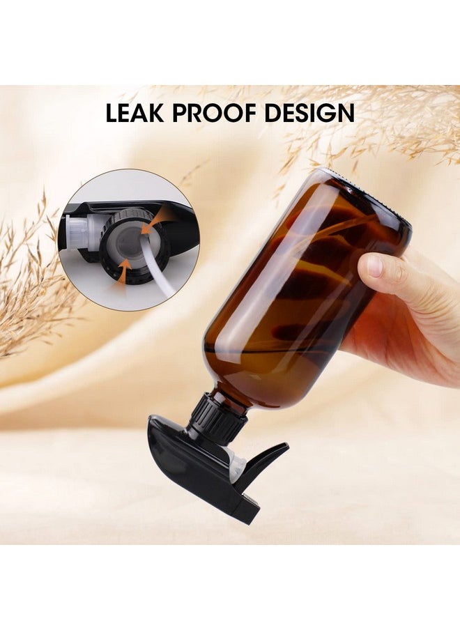 Wedama Wedama Amber Glass Spray Bottles, 16 oz Glass Spray Bottles for Cleaning Solutions and Essential Oils, Refillable Empty Spray Bottle with Adjustable Nozzles for Alcohol, Plant and Hair Care (1 Pack)  - Image 4