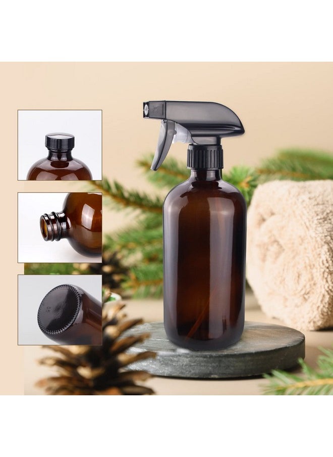 Wedama Wedama Amber Glass Spray Bottles, 16 oz Glass Spray Bottles for Cleaning Solutions and Essential Oils, Refillable Empty Spray Bottle with Adjustable Nozzles for Alcohol, Plant and Hair Care (1 Pack)  - Image 5