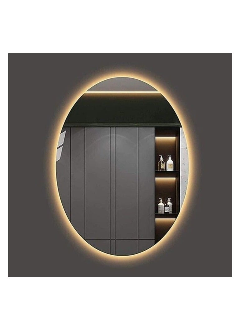 Generic Yellow Led Wall Mirrors 70X70X3Cm  Yellow  - Image 1