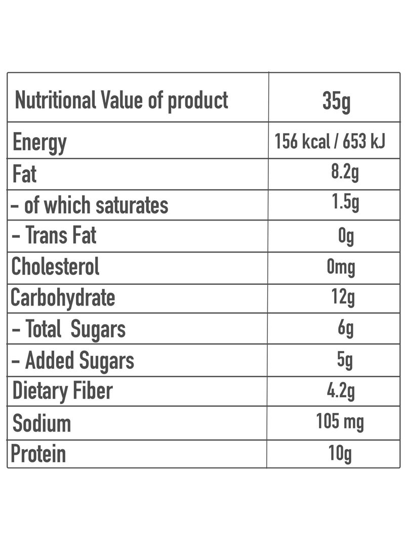 Enjoy Snacks Nuts Bar Protein Zero Sugar Cranberries and Amaranth (Pack of 12) - Image 2