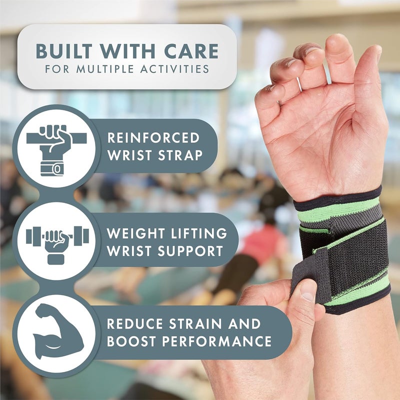 Actesso Sports Wrist Strap Adjustable Support Pain Relief for Sprains or Sports Injury M Pack of 1 - Image 3