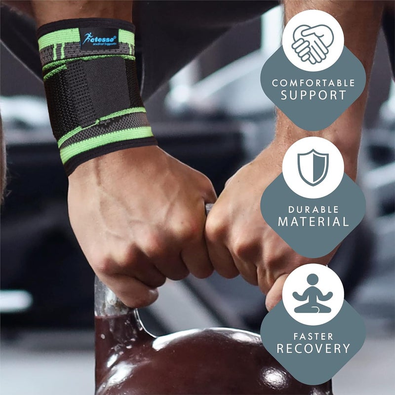 Actesso Sports Wrist Strap Adjustable Support Pain Relief for Sprains or Sports Injury M Pack of 1 - Image 4