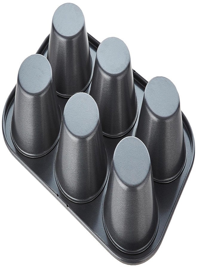 Home Maker Cup Jumbo Muffin Pan 6-Pieces, Black - Image 3