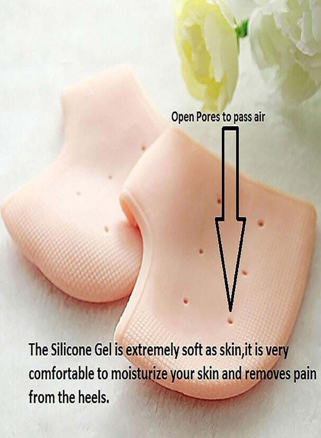 Heeva Creation Silicone Gel Heel Pad Socks For Pain Relief .1 Pair (Free Size). - Image 2