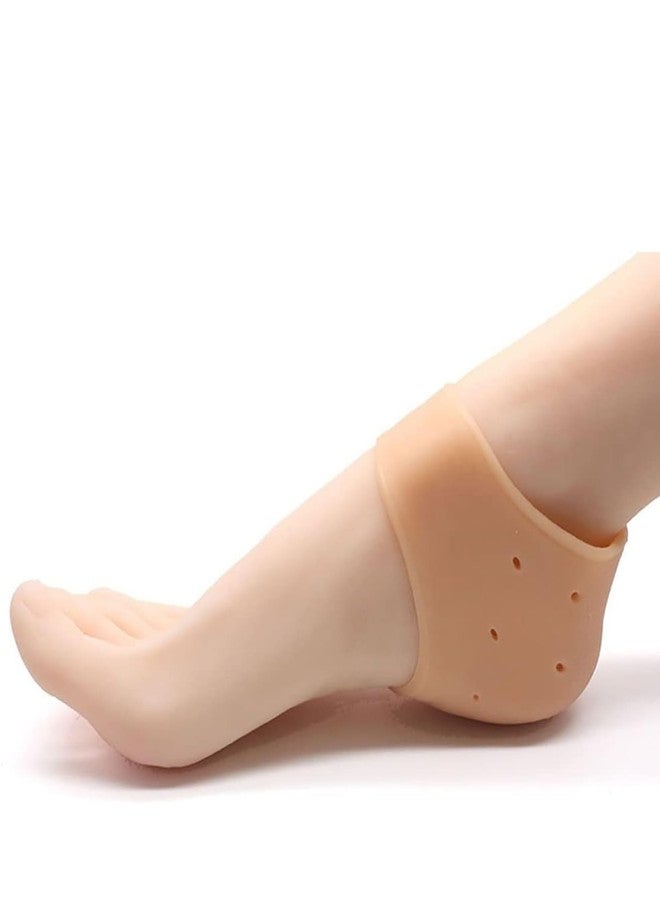 Heeva Creation Silicone Gel Heel Pad Socks For Pain Relief .1 Pair (Free Size). - Image 1