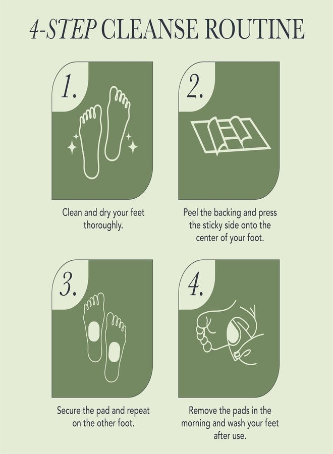 Ballotte Deep Cleansing Foot Pads, Soothe Your Soles While You Sleep, Infused with Bamboo Vinegar, Mint & Vitamin C, Premium Foot Patches for Men & Women (10 Foot Pads) - Image 5