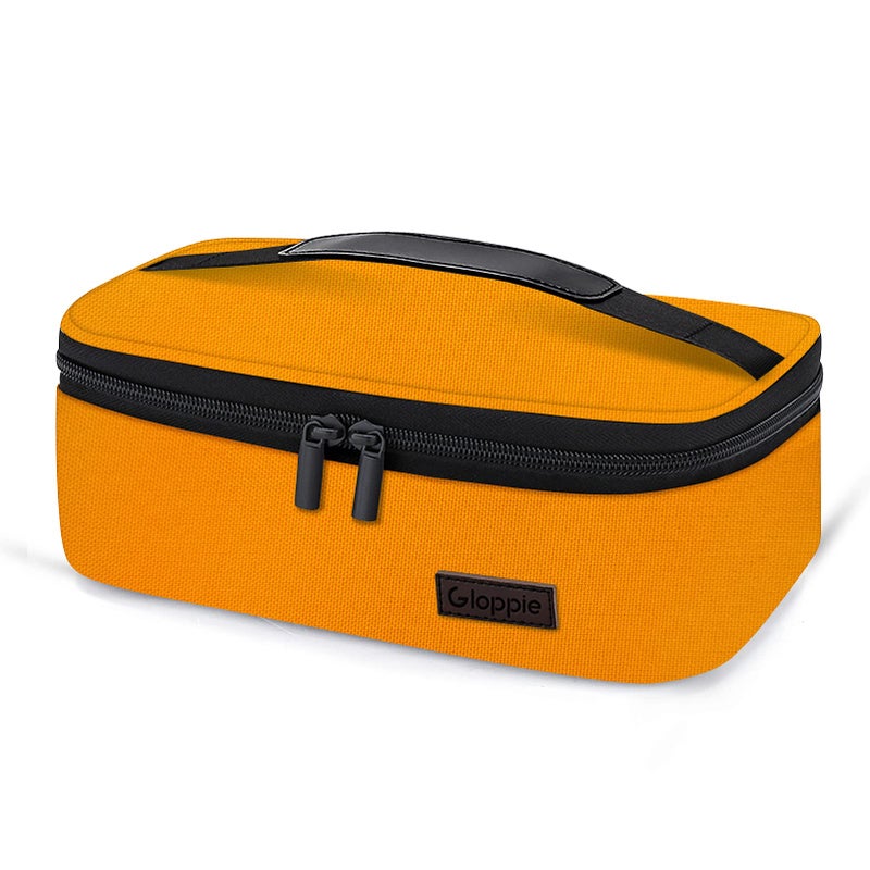 Gloppie Mini Lunch Box Small Lunch Bag for Children Insulated Lunch Bag for Kids CPC Certified  ChildSafe Materials Thermal LunchBox Reusable Sandwich Bags Snack Box Orange