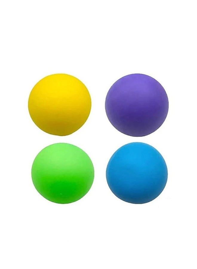 4 Pieces Stress & Anxiety Reducer Squeeze Balls Multicolour Anti-Stress Hand Exercisers Soft Silicone & Non-Toxic Material - for Adults, Teens Relief & Focus Training Portable Washable & Perfect for Office, Home & Travel - Image 2