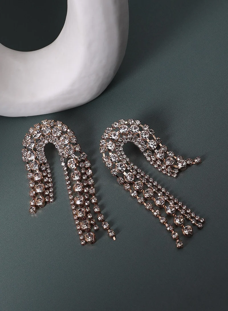 SOHI Asymmetrical Artificial Drop Earring Jewellery
